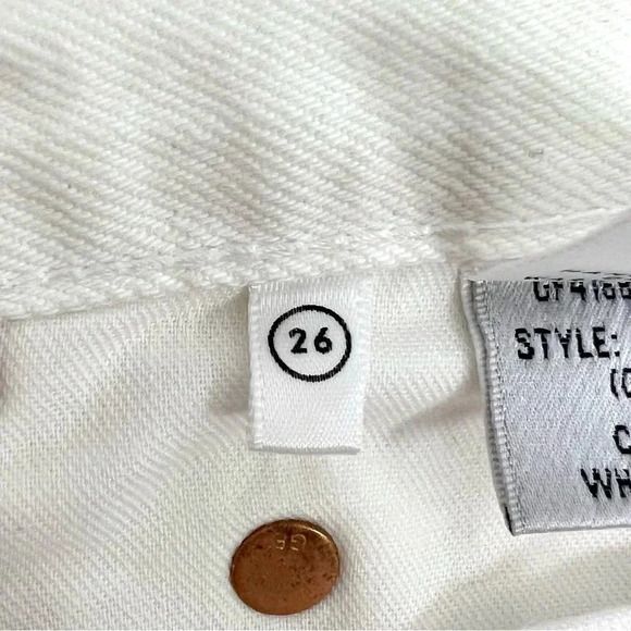 GRLFRND Karolina White Flag High Rise Rigid Denim
Skinny Ankle Jeans Size 26 - Picture 10 of 11